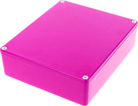 Aluminum die cast enclosure, (L x W x H) 145 x 121 x 39 mm, purple, IP54, 1590XXPR