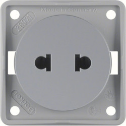 Integro Flow Gniazdo b/u /Standard Euro-Amerykański/ szary mat 962572506