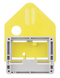 Uchwyt na kłódkę RS PRO W budynkach, na zewnątrz Biały, Żółty