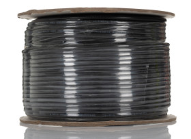 Wielożyłowy kabel przemysłowy liczba żył 4 Nieekranowany RS PRO 0.22 mm² średnica zew 11 mm Czarny 100 m Polichlorek