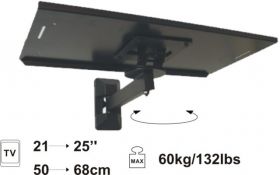 UCHWYT TV 25-29 CZARNY/SREBRN