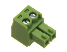 TBMF 3802R listwa zaciskowa żeńska 2pin; raster 3,81mm