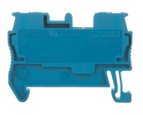 Złączka szynowa przepustowa 2-przewodowa 15mm2 niebieska ST 1,5 BU 3031089