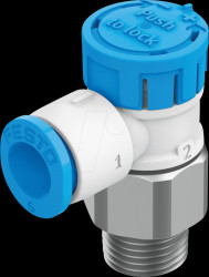 8068735 Throttle one-way valve, 165 l/min, QS-6 &lt;&gt; R1/8