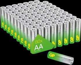 Super, alkaline battery, AA (Mignon), pack of 80