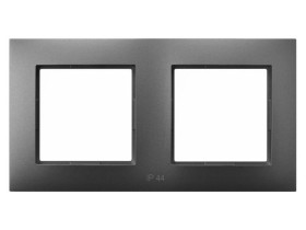 ARIA Ramka 2 podwójna do wyłączników IP-44 szary mat RH-2U/70 OSPEL
