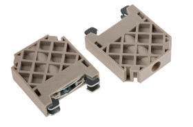 Wspornik zakończeniowy Ogranicznik RS PRO Bloki zaciskowe do montażu na szynie DIN