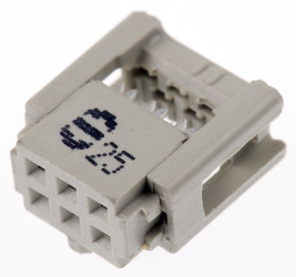 Złącze IDC 6-pinowe 2-rzędowe raster: 2.54mm Żeński Montaż na kablu HARTING