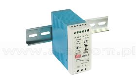 Mean Well MDR-40-24 Zasilacz przemysłowy 40W 24VDC, mini, DIN TS35