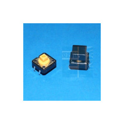 MIKROPRZYCISK 12x12mm + KLAWISZ KWADRAT CZARNY h-11mm