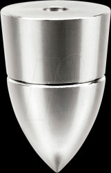 207659 Sub-watt device and speaker feet, set of 4, chrome