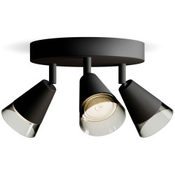 Philips 8720169300057 Cleft Ceiling Floodlight Black GU10 35W Adjustable