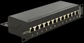 43310 10“ Patch Panel 12 Port Cat.6A black