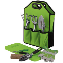 Draper 08998 Ergonomic Soft Grip Garden Tool Set with Storage Bag (11 Piece)