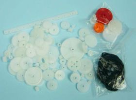 ZESTAW 81-SZT KÓŁ ZĘBATYCH PLASTIKOWYCH