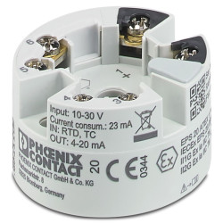 Przetwornik temperatury wy: Temperatura we: Prąd 30 V DC