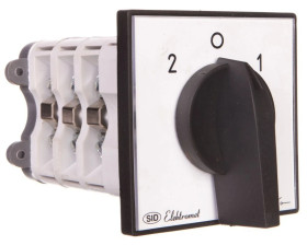 Łącznik krzywkowy 2-0-1 3P 63A z płytką IP65 ŁK 63-72 sieć-agregat 926372