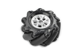 Black Mecanum Wheel with Motor Shaft Coupling (60mm) - Left