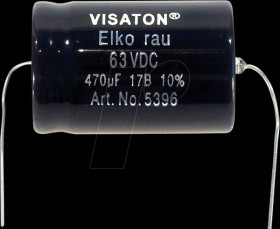 5388 VISATON bipolar electrolytic capacitor 100 µF/63 VDC