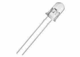 Dioda LED zielony 5mm clear 1500mcd