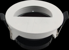 2033 Recessed ceiling ring, GU10, round, swivel, white