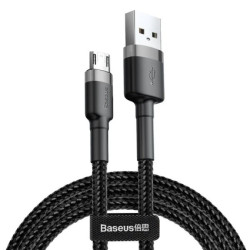 BASEUS Kabel USB 2.0 A / micro-B (wtyk / wtyk dwustronny) Quick Charge 3.0 czarny 3m