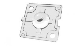 Soczewka LED 25 x 25 x 7.35mm Metakrylan polimetylu (PMMA), Carclo, seria: Mini Hubble