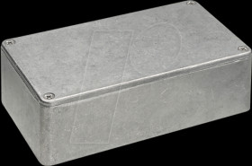 1590K431 zinc housing, 1590 K, 120 x 94 x 56,1 mm, Metal matt