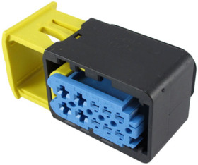 Socket, 10 pole, straight, 2 rows, blue, 4-1564514-1