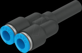 133147 Connector, Y-shaped, 2 x diameter 8 mm &lt;&gt; 1 x diameter 6 mm