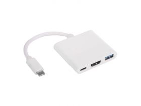 Hub USB type C - USB 3.0 / USB type C / HDMI