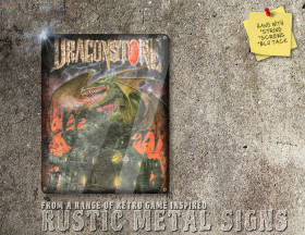 Chic Amiga Game DragonStone Box Artwork Metal Sign [646]