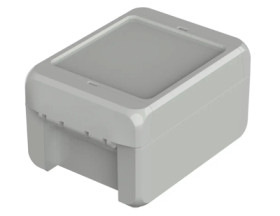 PC enclosure, (L x W x H) 113 x 80 x 60 mm, light gray (RAL 7035), IP66, 96012125