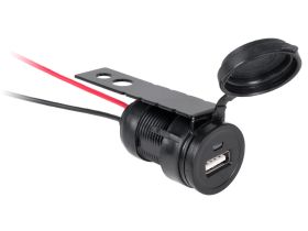 Gniazdo samochodowe motocyklowe ładowarka USB do montażu