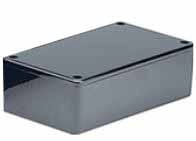 TEK125X70X39 Obudowa czarna błyszczącą z ABS 125 x 70 x 39 mm