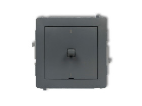 DECO Wyłącznik 2-biegunowy w stylu amerykańskim grafitowy mat 28DWPUS-9 KARLIK