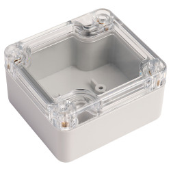 CamdenBoss 7200-201C Polycarbonate Case Clear Lid 64 x 58 x 35mm 7200 Series