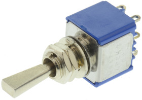 Przełącznik (Wł.)-wył.-(wł.) DPST APEM Montaż panelowy długość przełącznika 11.4mm