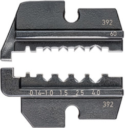 Crimping die for turned contacts, 0.14-4.0 mm², AWG 26-12, 97 49 60