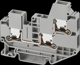1329499 XTV Push-X through terminal block, 6 mm² - gray