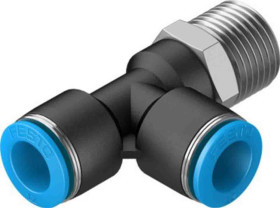 Złączka pneumatyczna Wciskane 12 mm Wciskane 12 mm Festo Adapter gwintowany teowy R 1/2 męskie