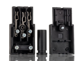 Złącze IEC IEC C13 Montaż na kablu Żeński 10A Proste liczba bezp None Śruba RS PRO