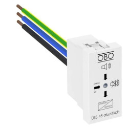 Ogranicznik przepięć do Rapid 45 biały 1P 255V Typ 3 z sygnałem akustycznym, USS 45-A-RW 6117465