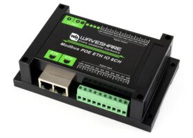 8-kanałowy moduł IO Modbus TCP/RTU PoE Waveshare