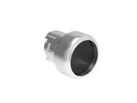 Metalowy przycisk fi22mm osłonięty samoczynny powrót Czarny LPSB302