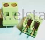 Listwa 2- zaciskowa ( R= 5,08 ) h= 15 ukośna 16A