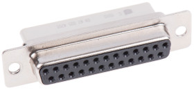 Złącze D-Sub 25-pinowe Żeński Proste Montaż na kablu