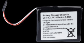 GPS navigation battery for Pioneer, 800 mAh