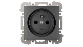 Santra Gniazdo 2P+Z Bez Ramki Podtynkowe Czarny 4133-19