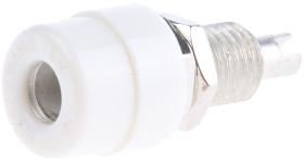 Gniazdo bananowe Żeński Połączenie lutowane typ Gniazdo bananowe Biały 32A Hirschmann Test & Measurement rozmiar 4 mm